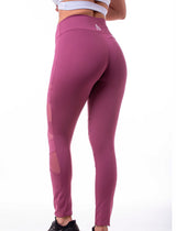 LEGGINGS LISOS MALLA TRANSPARENTE