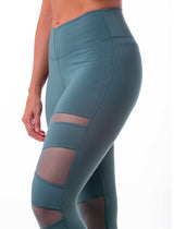 LEGGINGS LISOS MALLA TRANSPARENTE