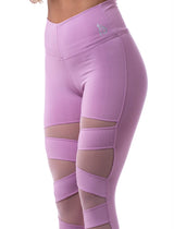 LEGGINGS LISOS MALLA TRANSPARENTE