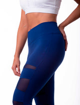 LEGGINGS LISOS MALLA TRANSPARENTE