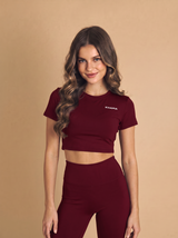 Polera Crop Espalda Abierta