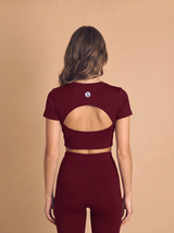 Polera Crop Espalda Abierta