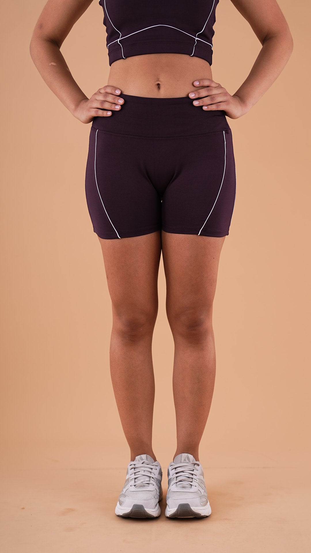 Short sin costura con líneas
